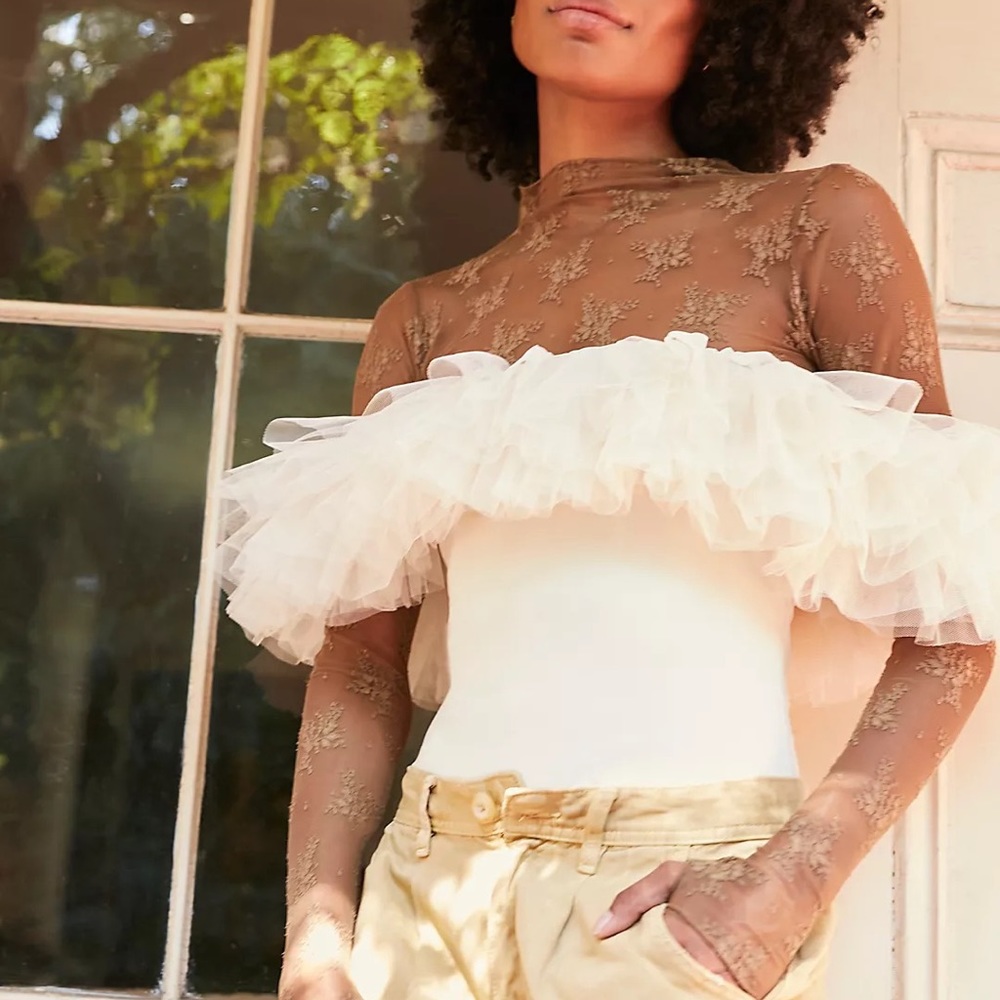 NWT Free People Big Love Bodysuit